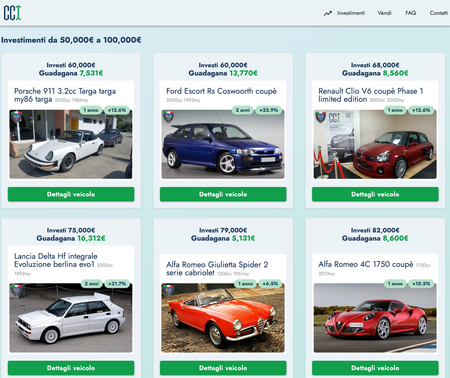 A screenshot of https://classic-car-investor.com/